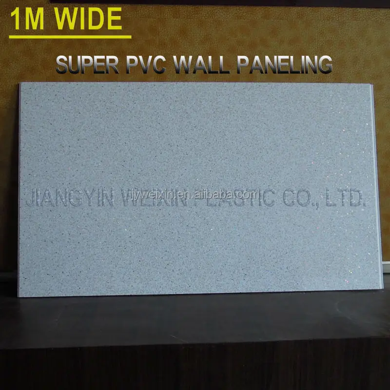 (sample order) 1M wide PVC wall panel with fashion designs in 10mm thickness