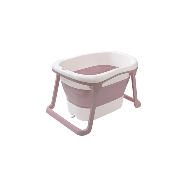 New Design Plastic folding baby hospital bathtub with seat and temperature silicone infant