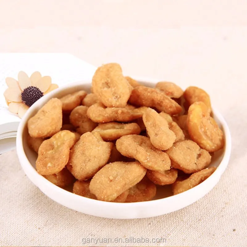 roasted crispy broad bean snack food
