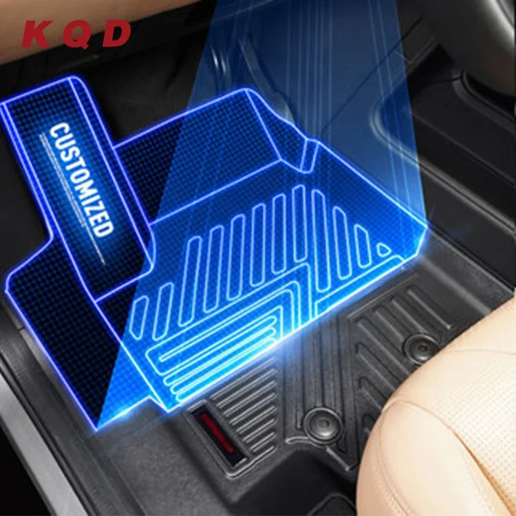  Профессиональный экологически чистый ТПЭ 3d автомобильный коврик высокое качество легко чистится 3 шт. TPO напольный для