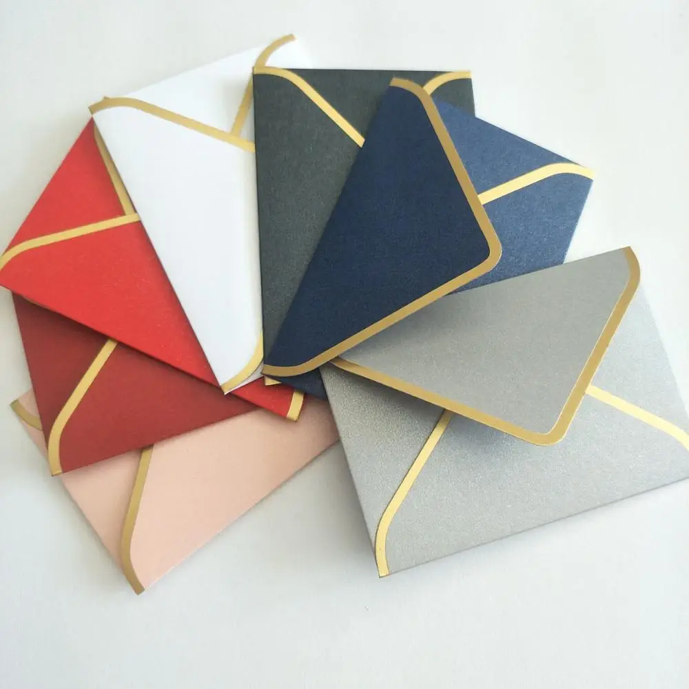 Custom design high end wedding envelopes for invitation envelopes greeting card