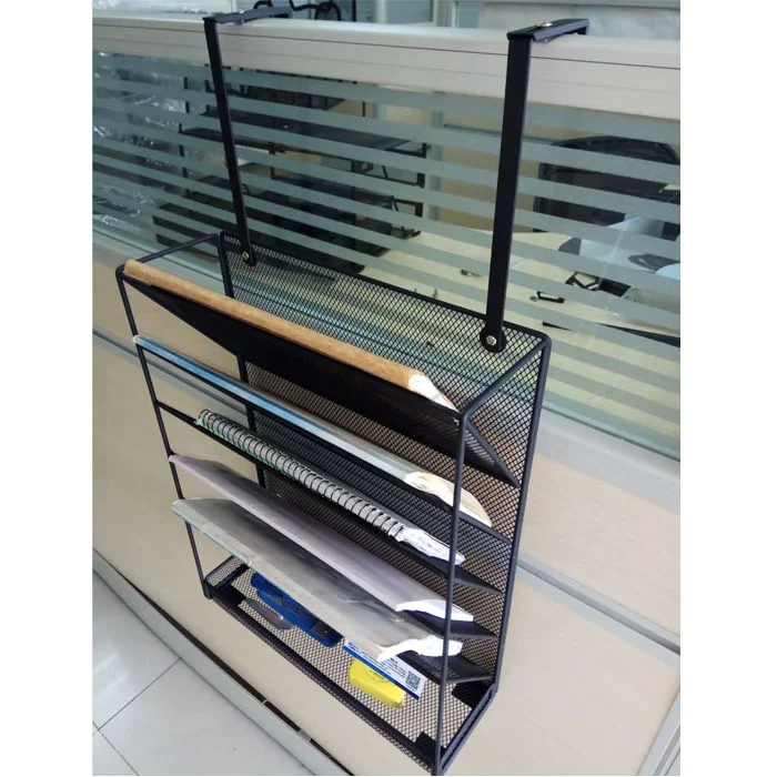 Wholesale 5-Layer Office Wall-Mounted File Organizer Metal Mesh Hanging File Holder with Factory Best Price!