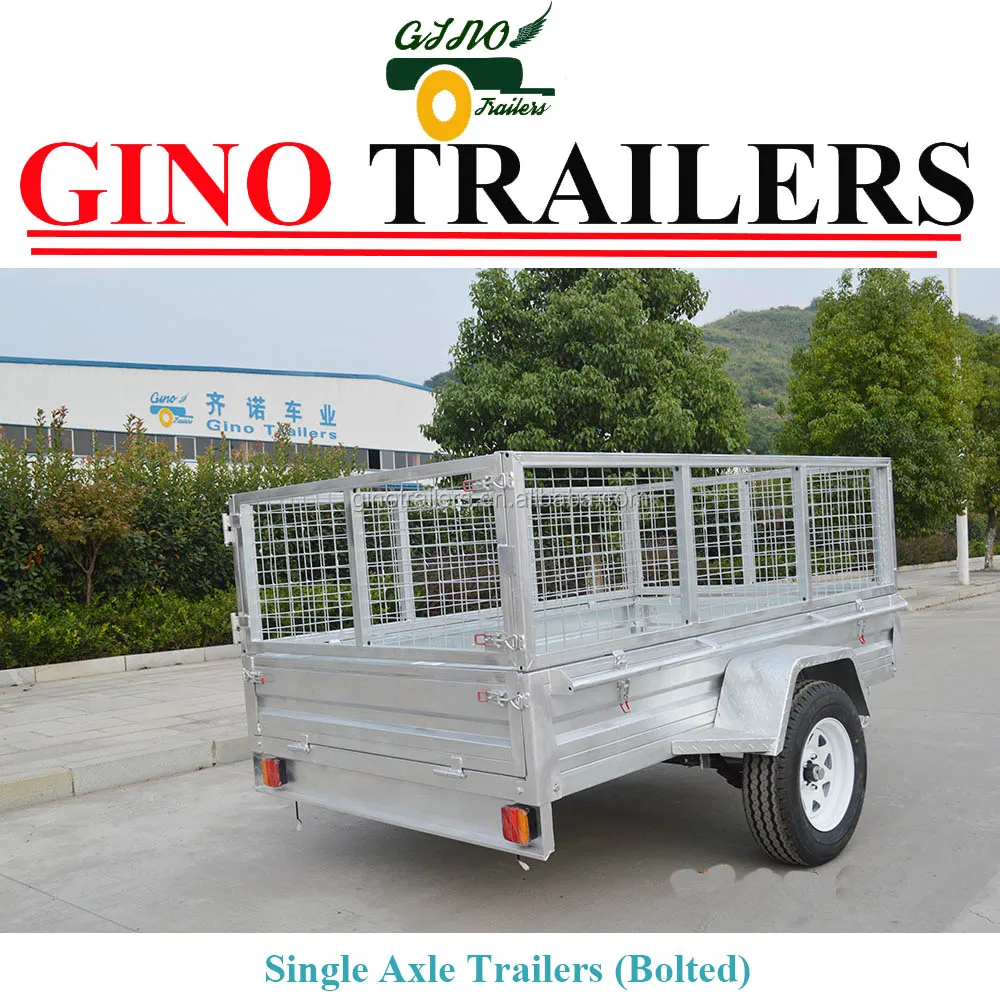 Heavy duty Hot Dipped Galvanised fully weld 6x4 box cage trailer
