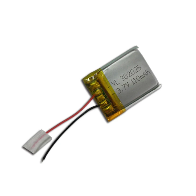 3.7v 110mah Lithium Polymer Battery Pack with Protection Circuit 0.4Wh Lipo Battery