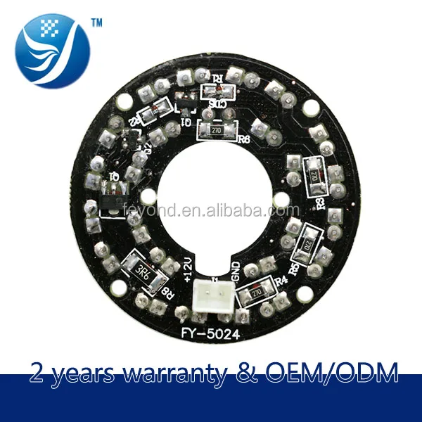 Feyond FY-0524 5mm infrared led board used for night vision fixed dome or bullet cctv housing