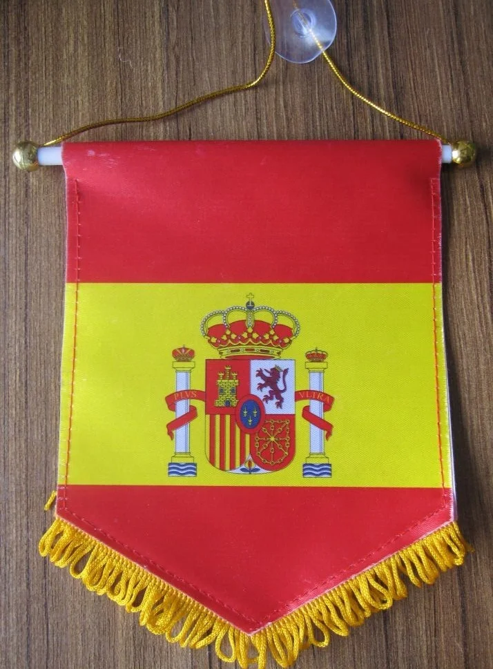 Custom Made Polyester Rearview Window Hanging Flag Venezuela State Car Digital Automotive Insurance Agriculture Education