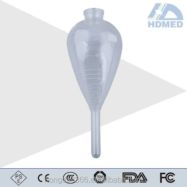 Lab glass D96 Centrifuge Tube with screw cap, graduated tube 100ml 200%