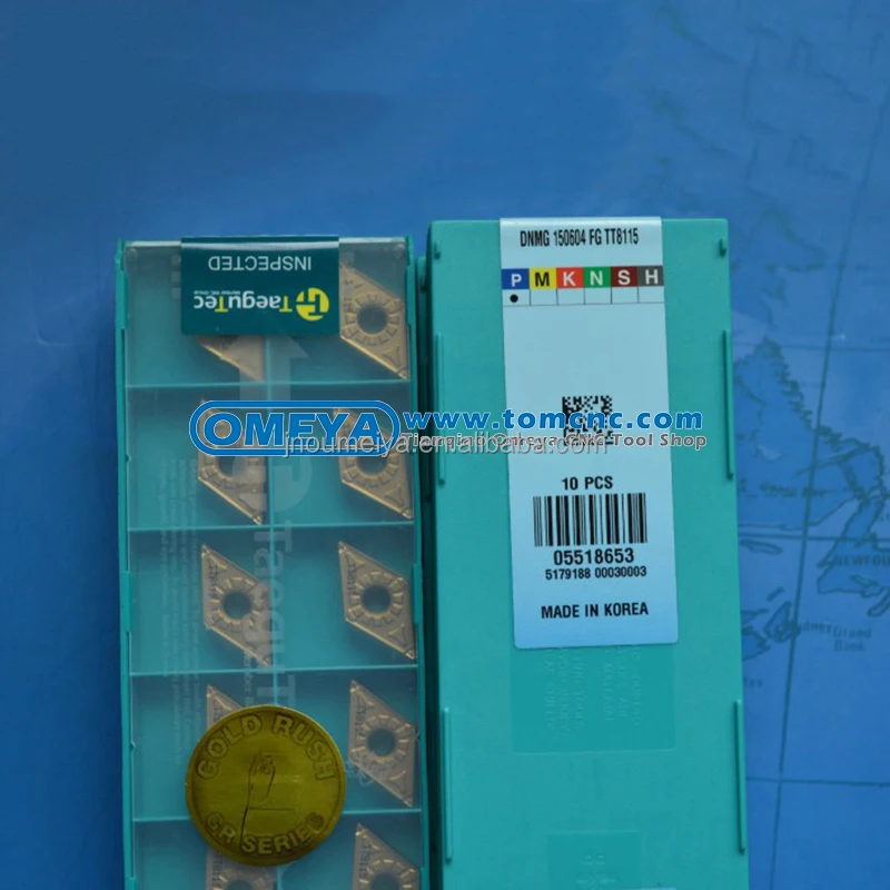 Вольфрамовая карбидная вставка CNMG190612 MT TT5080 taegutec Сертификат ISO