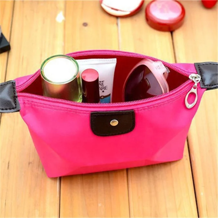 Women Travel Makeup Bag Polyester Cosmetic Bag Soft Portable  Makeup Bag