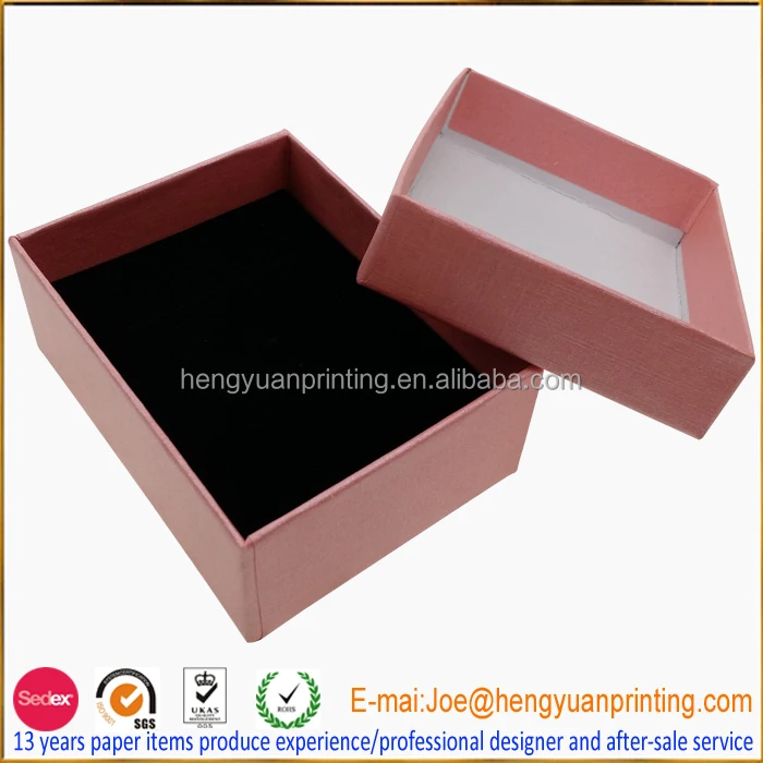 
Custom foam inserts for jewelry box cardboard jewelry box 