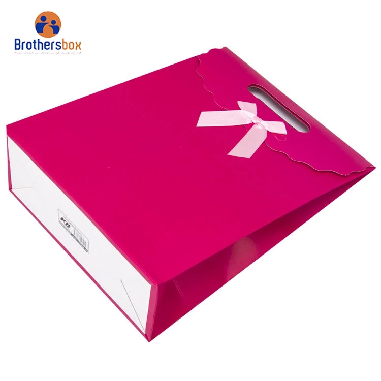 china supplier Accept Customised Logo Gift Carry Paper Shopping Bags kraft paper bag with handle
