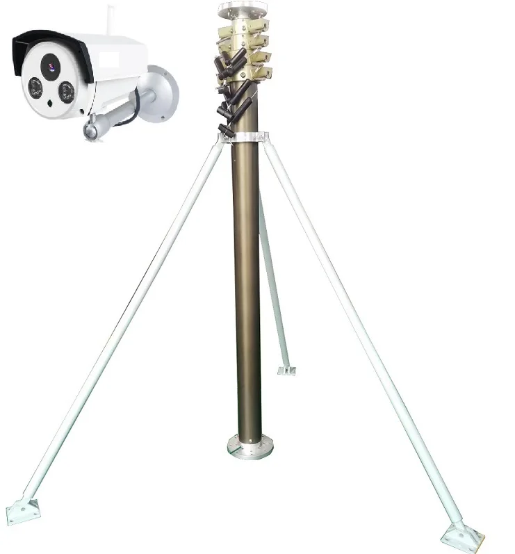 buy 3m to 35m tripod aluminium telescopic antenna mast pole FOB price