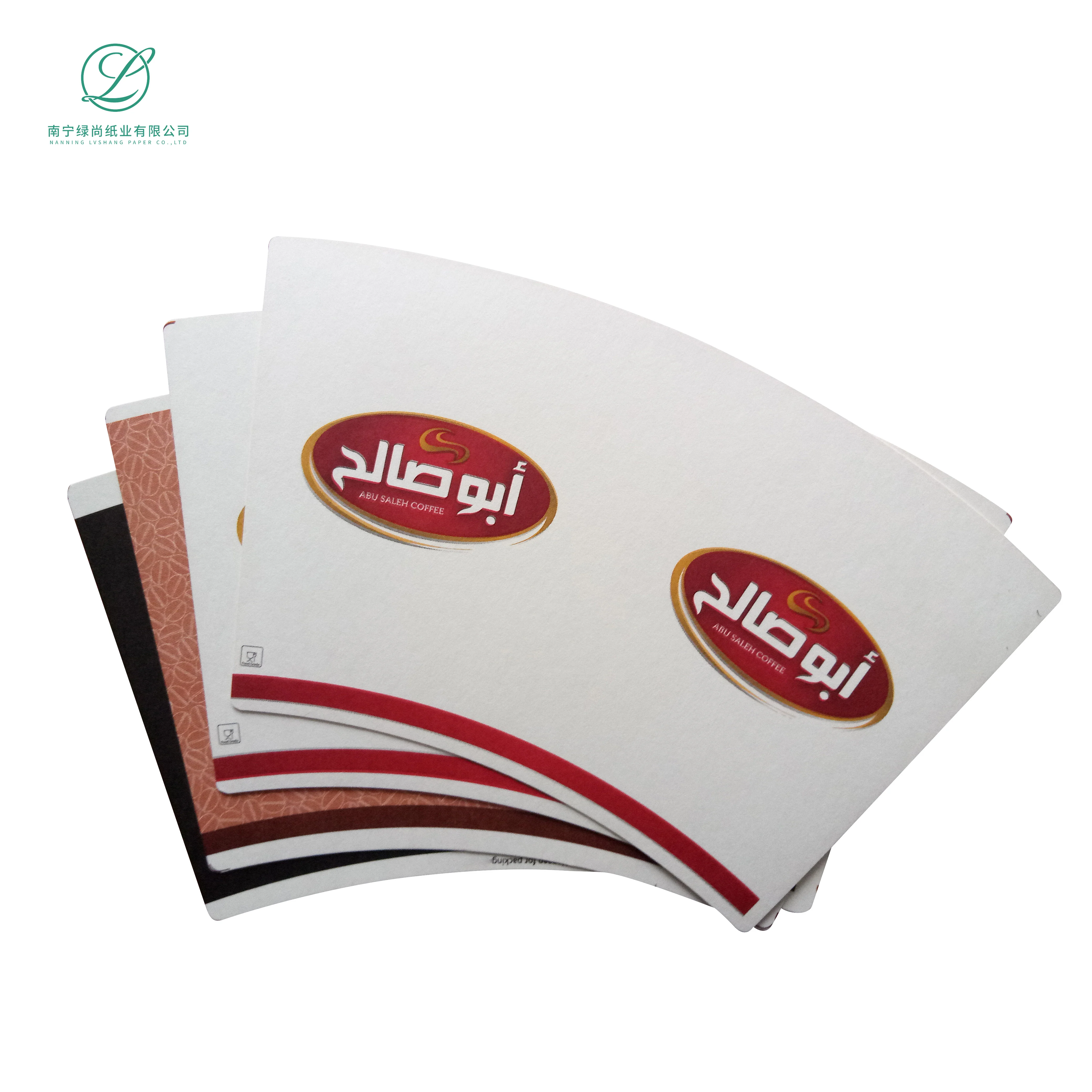 
Disposable raw material for paper cups single wall pe coated paper cup fan in stock 