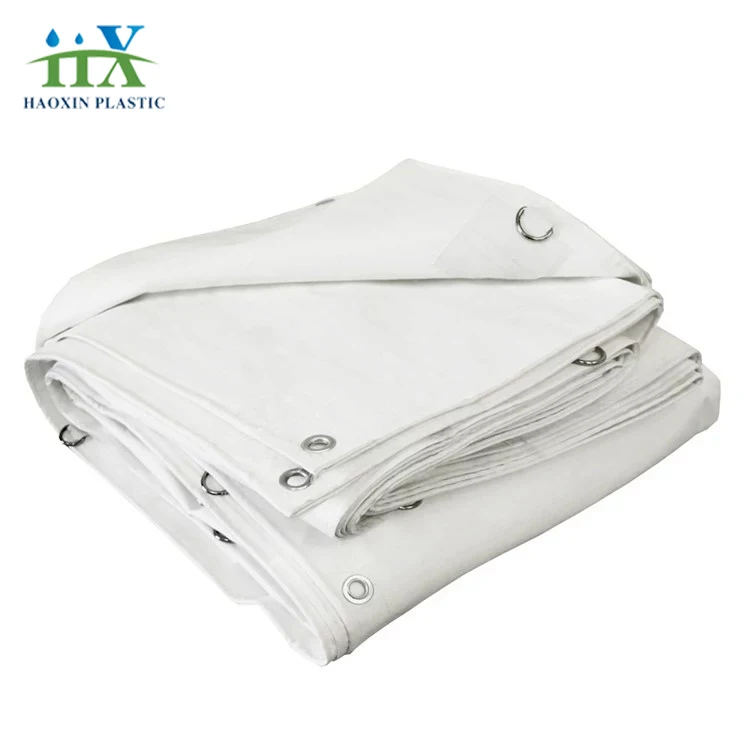 Double white PE Tarpaulin Factory for Truck and Tent tarpaulin