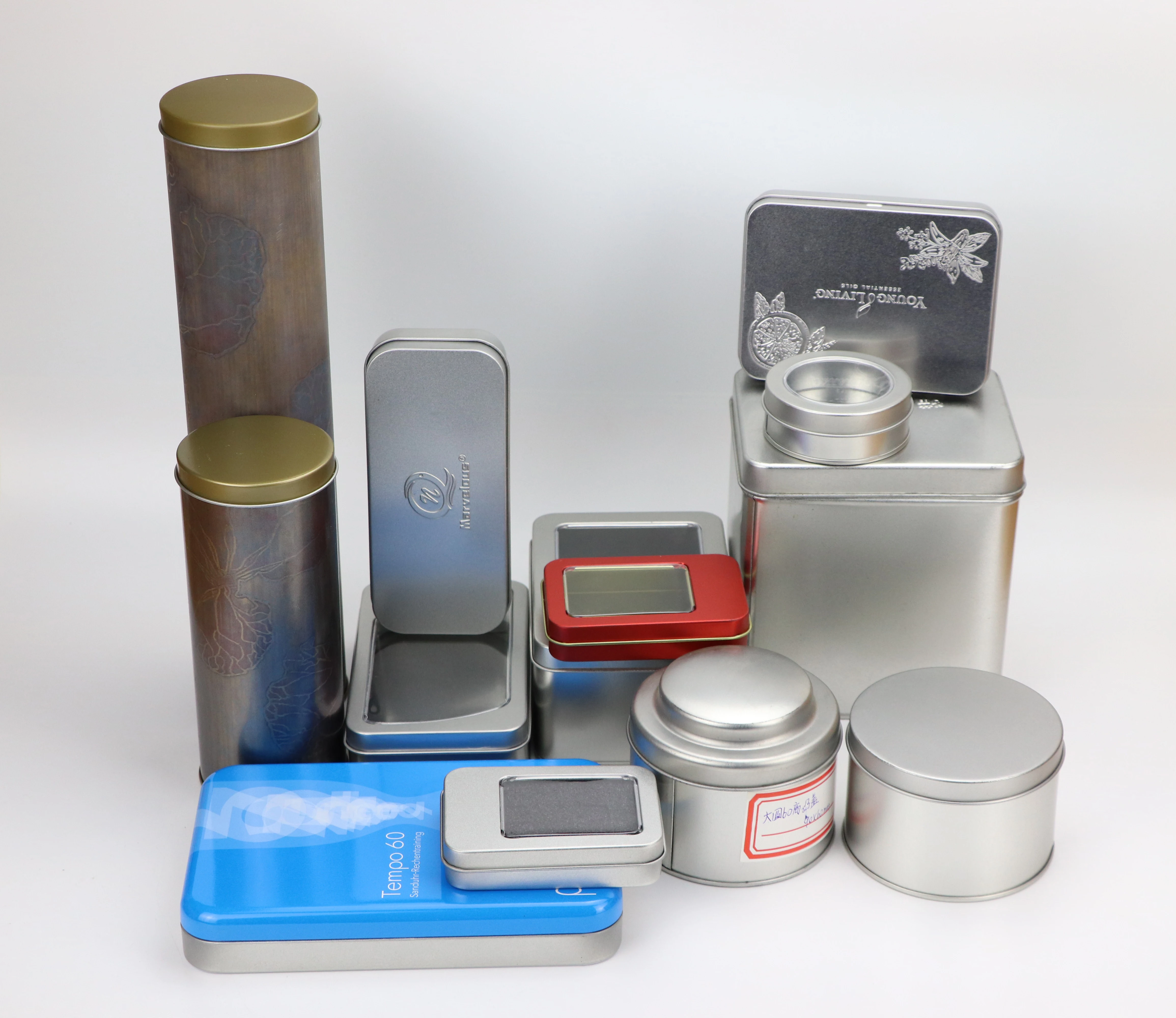 Manufacturers directly for silver tin cans empty tin box packaging