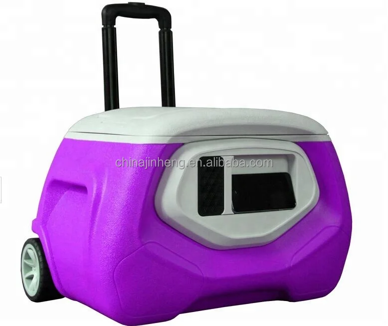 Ice chest box camping cooler box with wireless speaker
