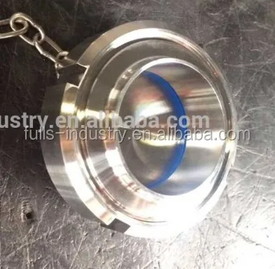 Санитарно нержавеющей стали с резьбой пустой колпачок с Union