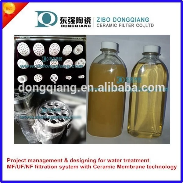 cross flow filtration system ceramic membrane filter for medicine clarification