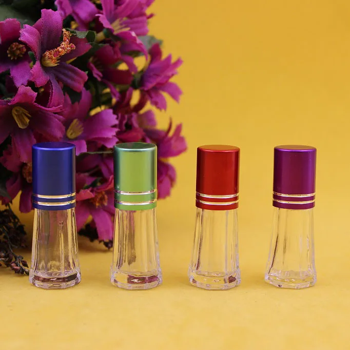 Hot selling 3ml small essential oil bottles glass roll on perfume bottles