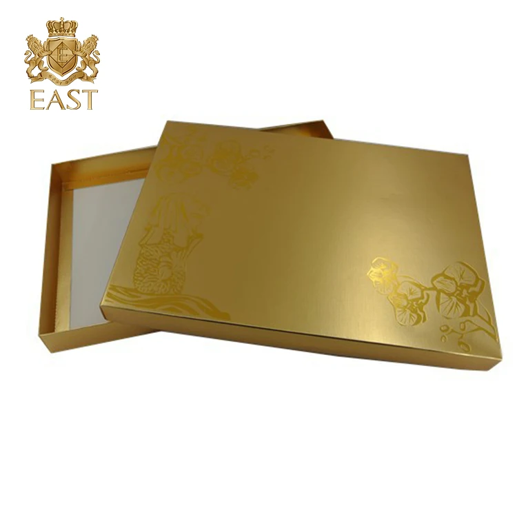 High Quality Gold Stamping Flip Designs Gift Package Card Paper Box