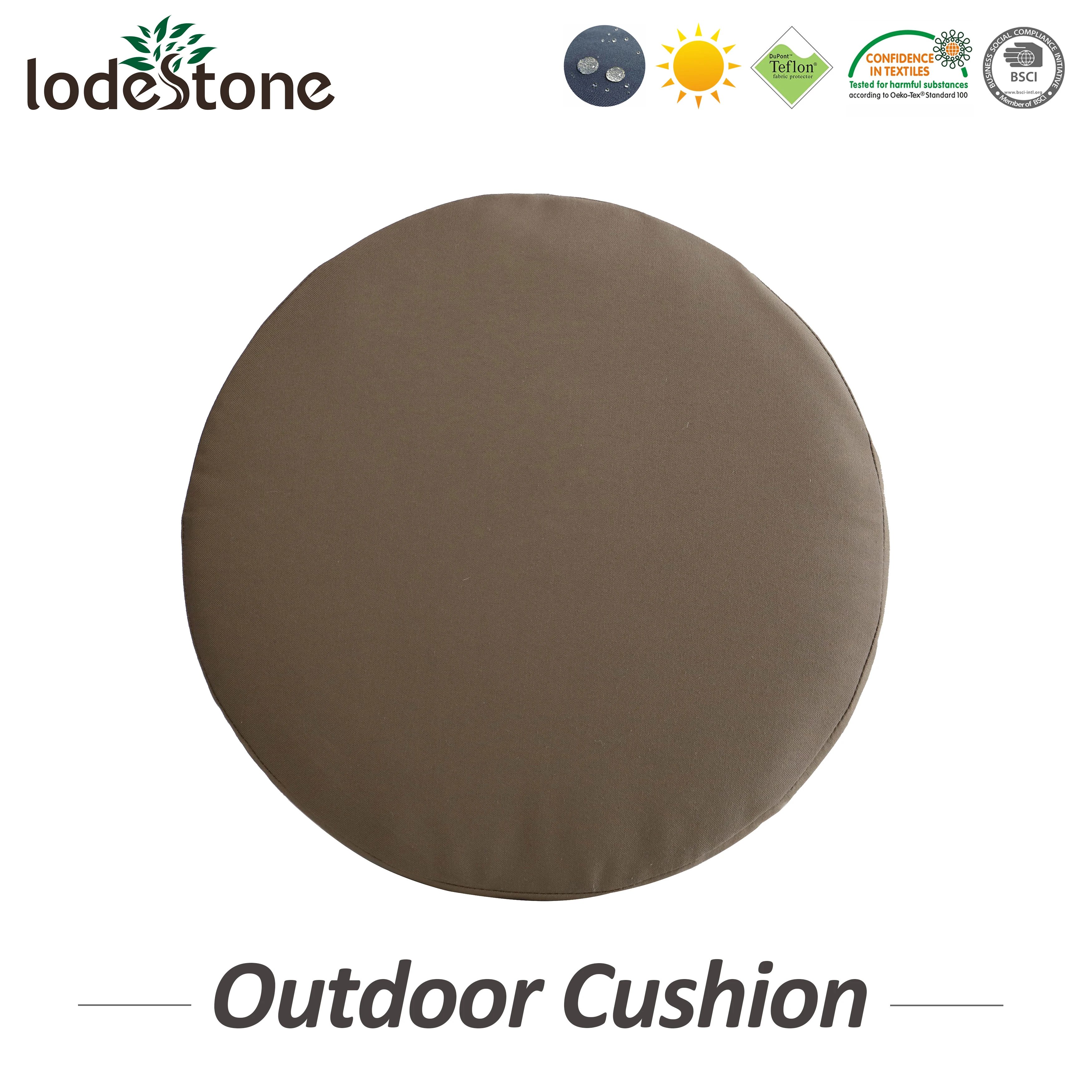 
outdoor manufacture chair pad round stool cushion round rattan chair cushion 