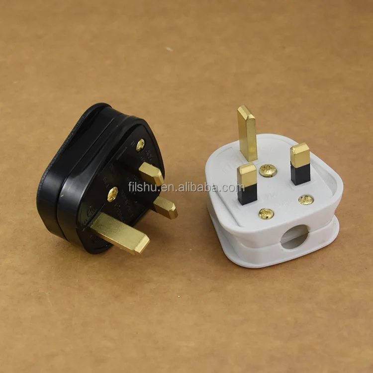 New hot selling products BS UK 3 pin power plug industrial power plug 13A Fuse BS1363