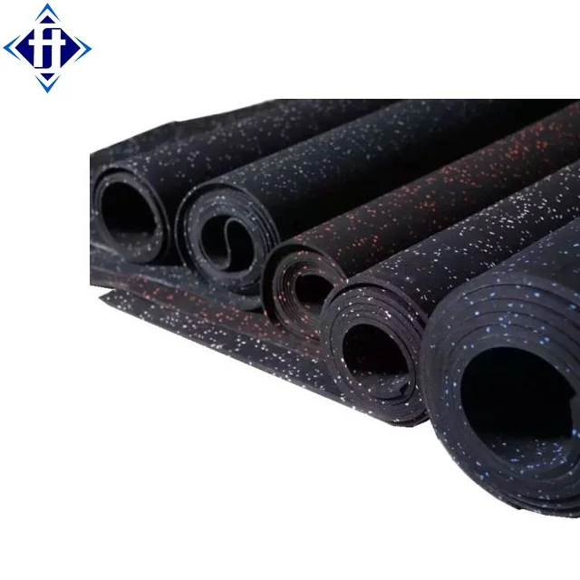 Cheap Durable 6mm Rubber Gym Flooring Rolls