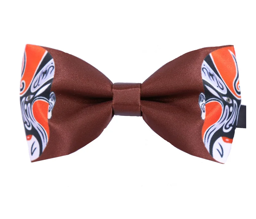 Fashionable Carton Character Print Boys Self Tie Bow Ties