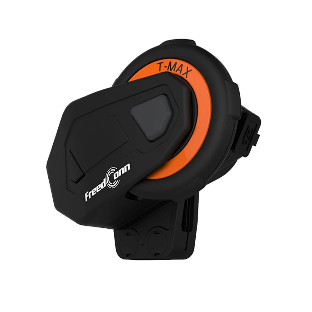 FreedConn T-MAX E Motorcycle Bluetooth Intercom Headset with FM 1000 Meters 6 Riders Gruop Talking System Helmet Headphone