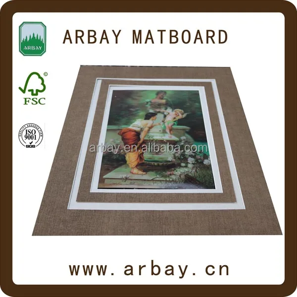 Wholesale 3.0mm white core multi layers picture frame paper mats