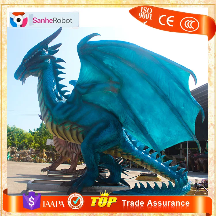 Factory custom 3D animals Hand-carved Big dragon figurines