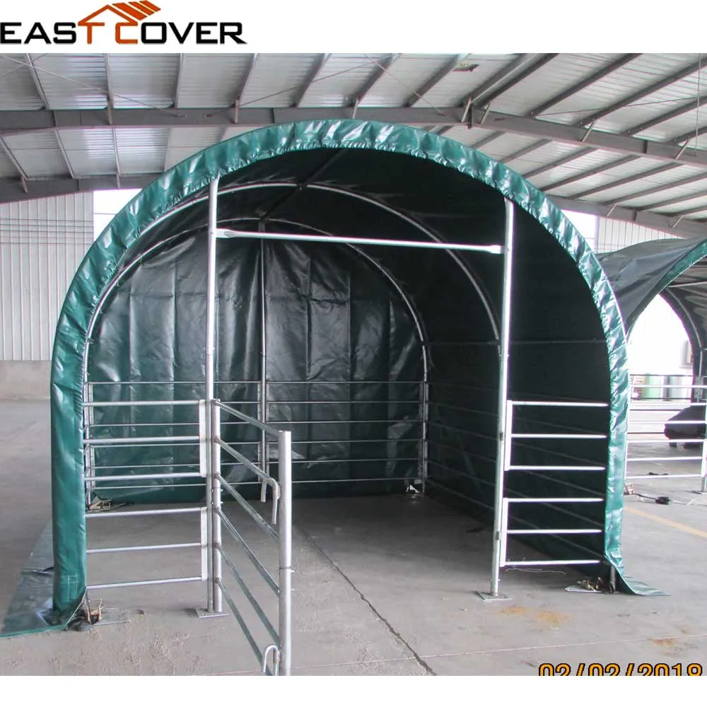 2x2m PVC Fabric Horse Stable Shelter for sales