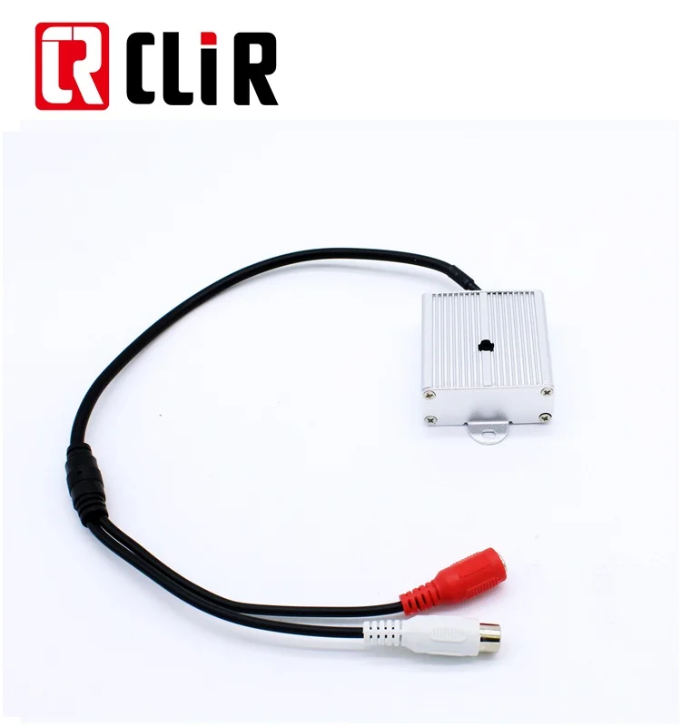 High Sensitive Sound Audio Monitor Security System Metal case CCTV Microphone