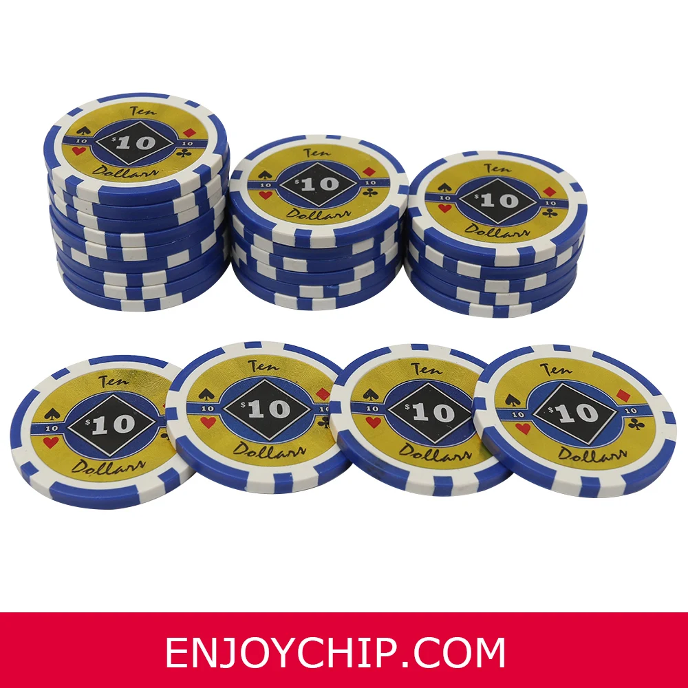11.5g Casino Black Diamond Professional ABS sticker poker chip