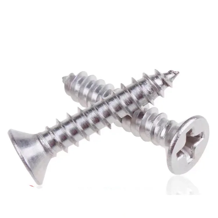 Самонарезающий винт из нержавеющей стали 304 316 с потайной головкой