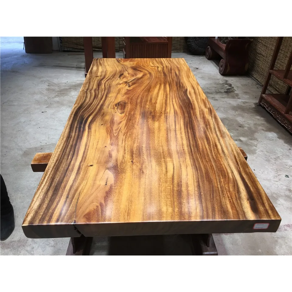 
Solid Walnut Dining Table Wood Slab 