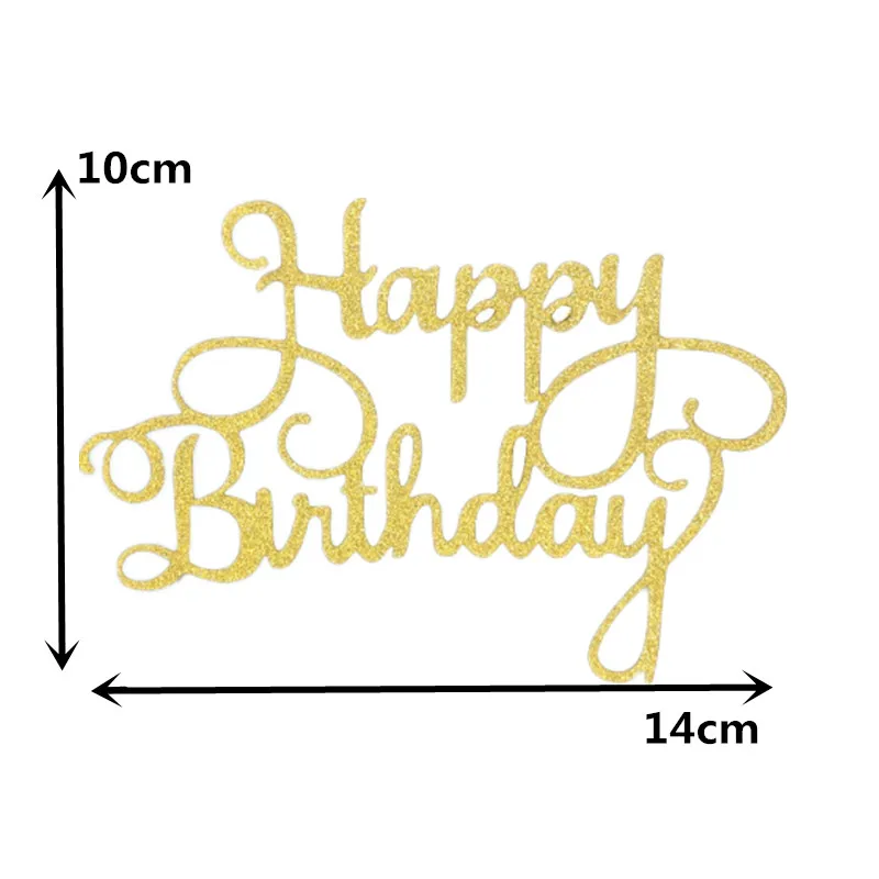 
Multiple Colour Happy Birthday Cake Topper party decoration supplies 