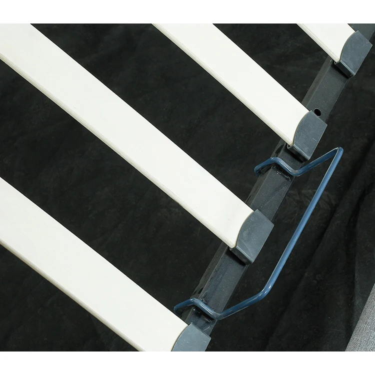 Square Pattern Simple Splicing Effect Free Sample Modern Single Upholstered Storage Bed Frame