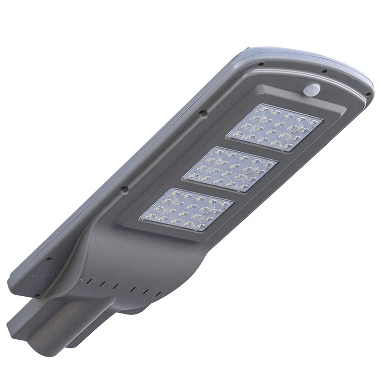 High lumen SMD 10w 20w 40w 50w 60w 100w IP65 outdoor integrated motion sensor all in one solar led street light price