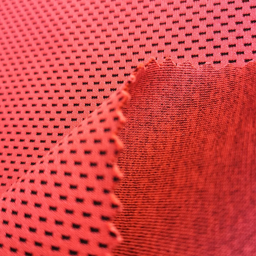 gold supplier polyester spandex blended knitted heather fabric for tracksuit RTS PS1Y61