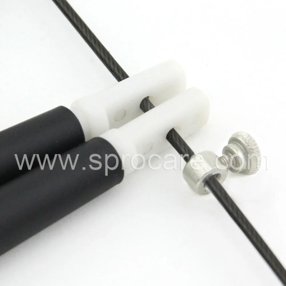 Plastic Speed Jump Rope Adjustable Steel Wire Cable Rope, Anti-tangle Fast Turning Skipping Rope for Cardio, Boxing,Home Workout