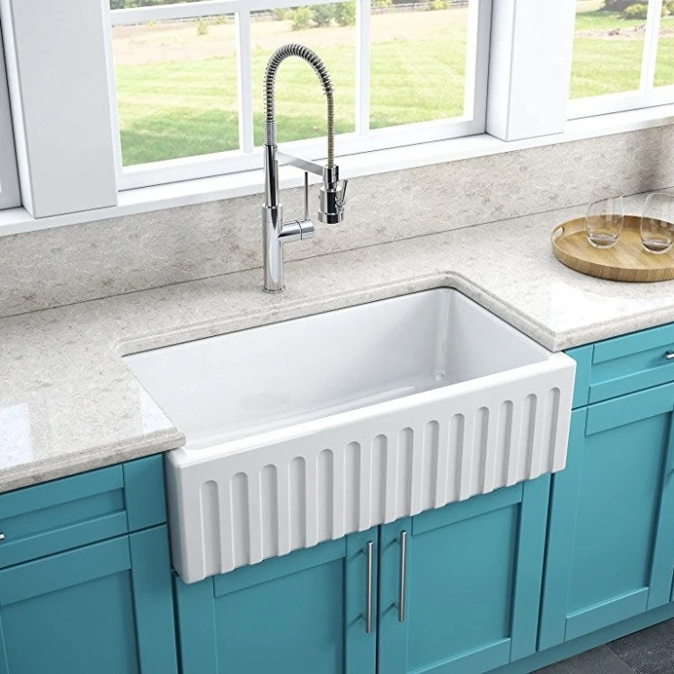 Brand new model stylish pure white Italian kitchen sink, stone resin kitchen sink