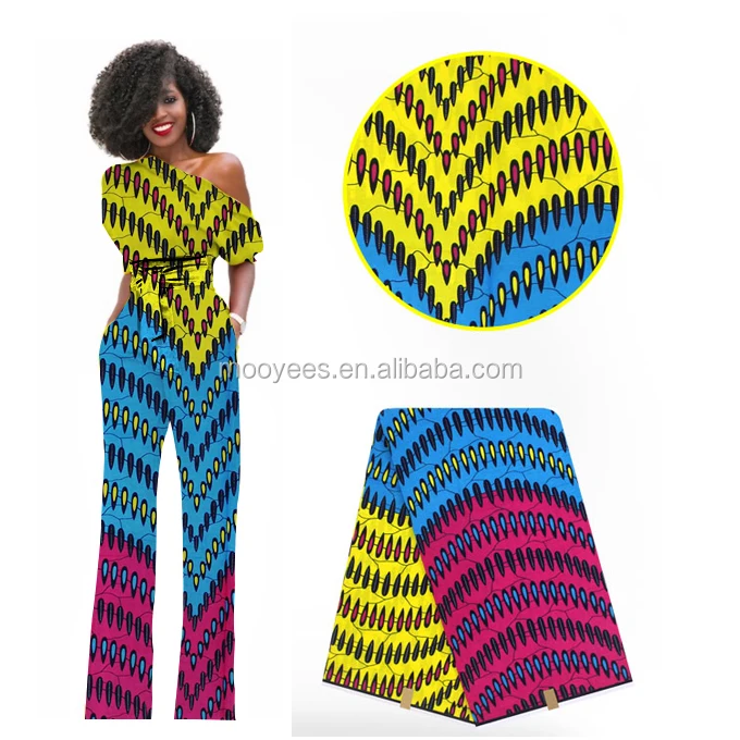 2019 Новогодняя модная африканская ткань с принтом воска Анкары