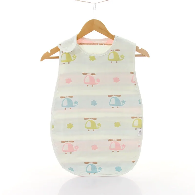 
Baby two vest sleeping bag cotton six layer gauze sleeping bag 