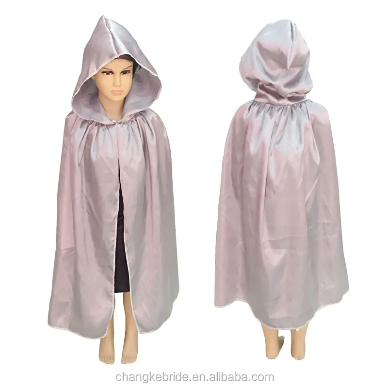 
Cheap Hooded Cape Cloak Stage Show Halloween Christmas Cosplay For Kids 