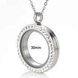 New floating stainless steel locket crystal perfume the locket for 2016