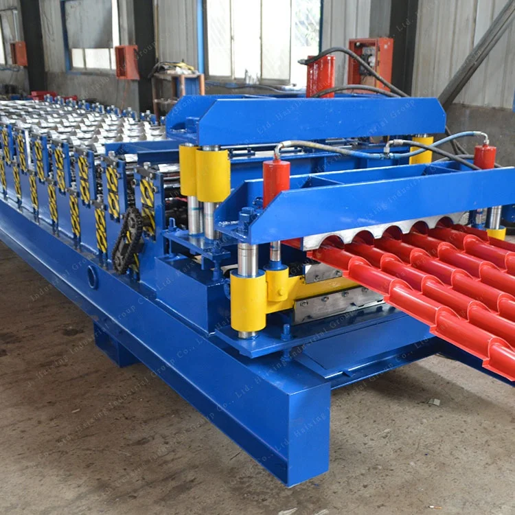 metal roof glazed tile roll forming machine