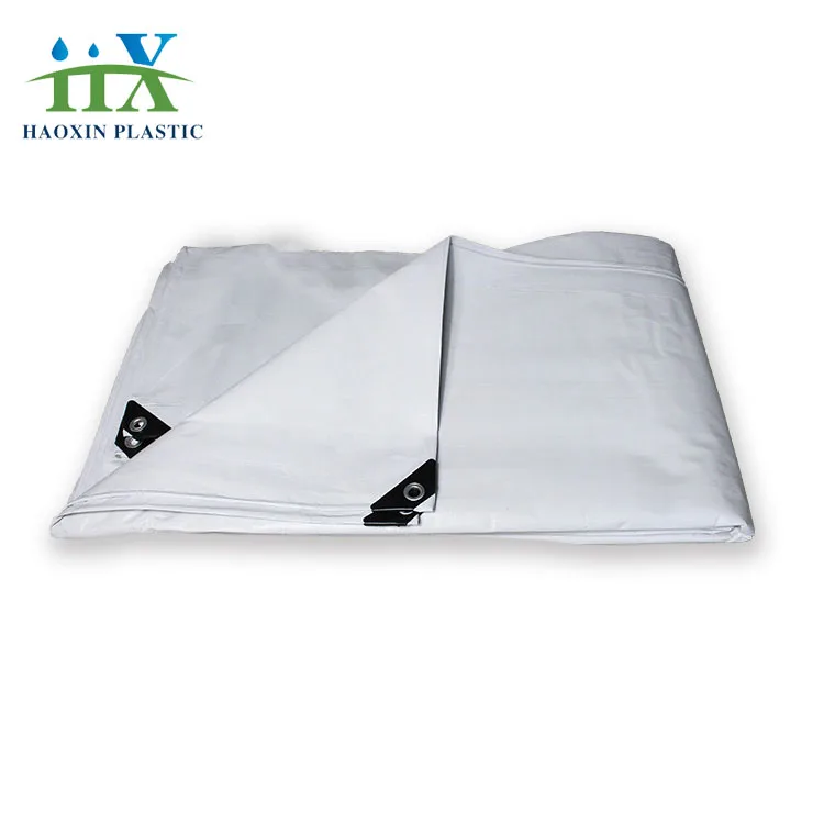 Double white PE Tarpaulin Factory for Truck and Tent tarpaulin