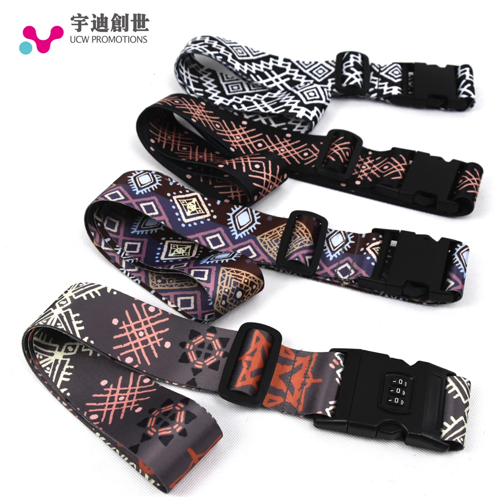 
Fashion Custom Made Travel Bag Strap Luggage Belt with Lock 