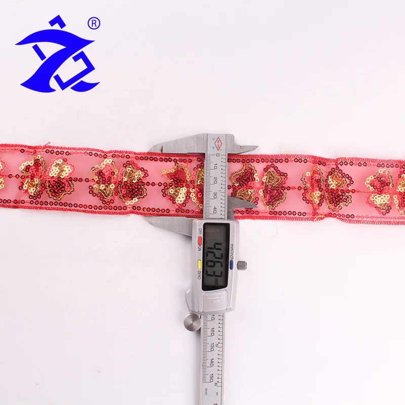 Factory Direct Price Custom Made Butterfly Sequins National Style Embroidery Flower Lace